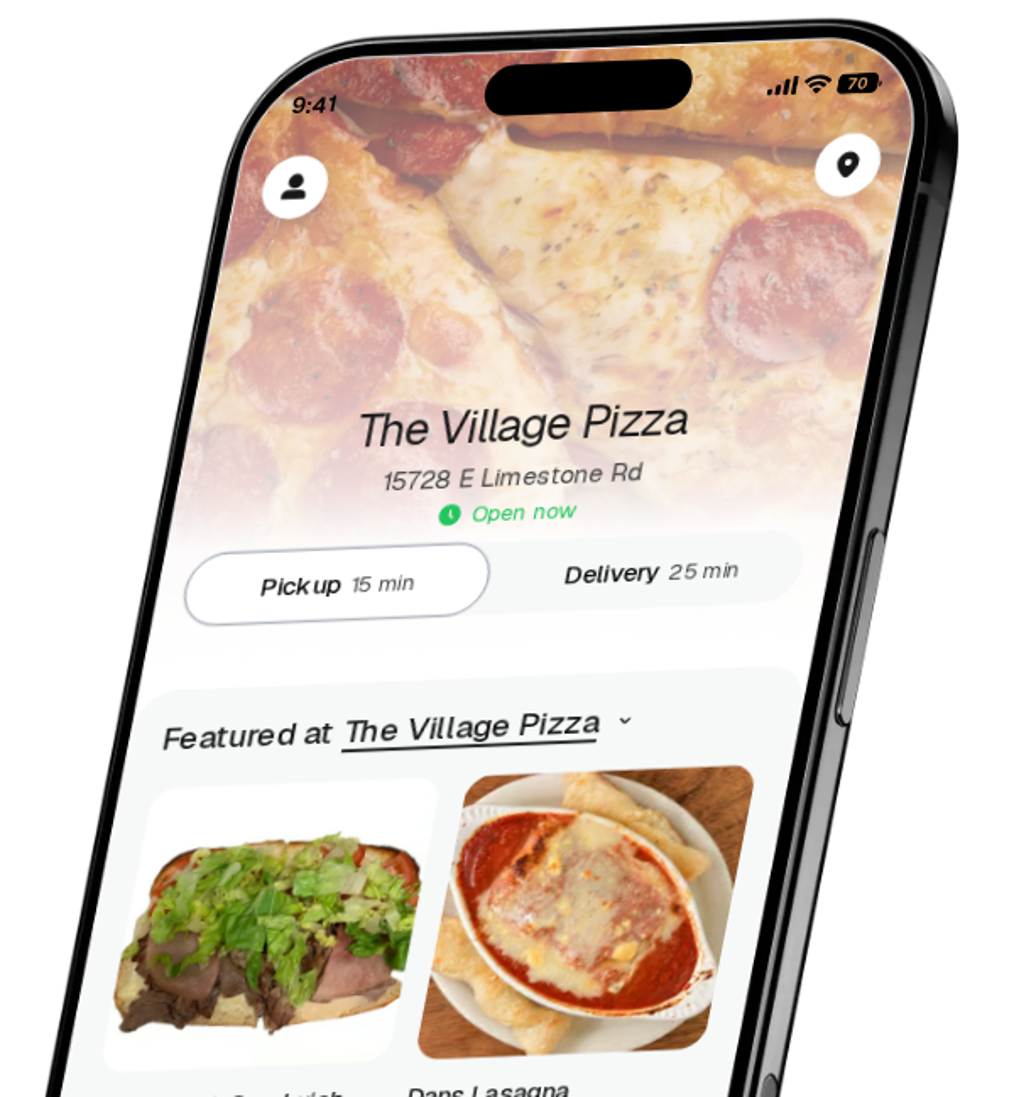 The Village Pizza app preview