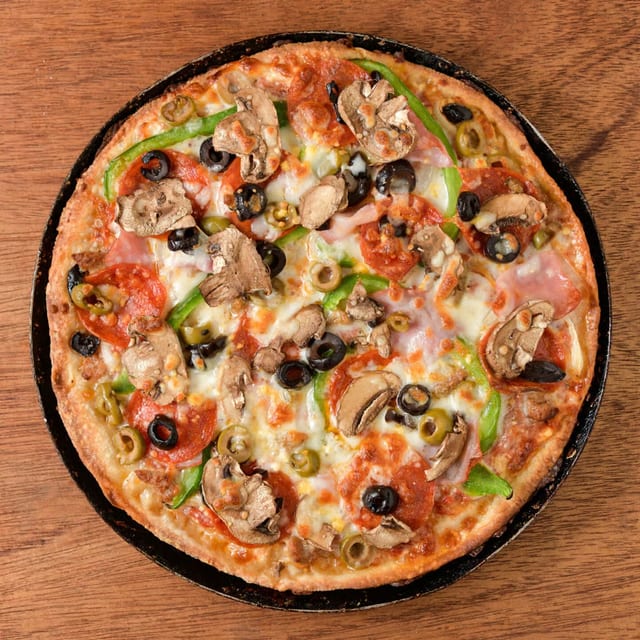 Village Super Special Pizza.