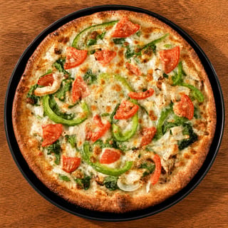 Chicken Spinach Alfredo Pizza