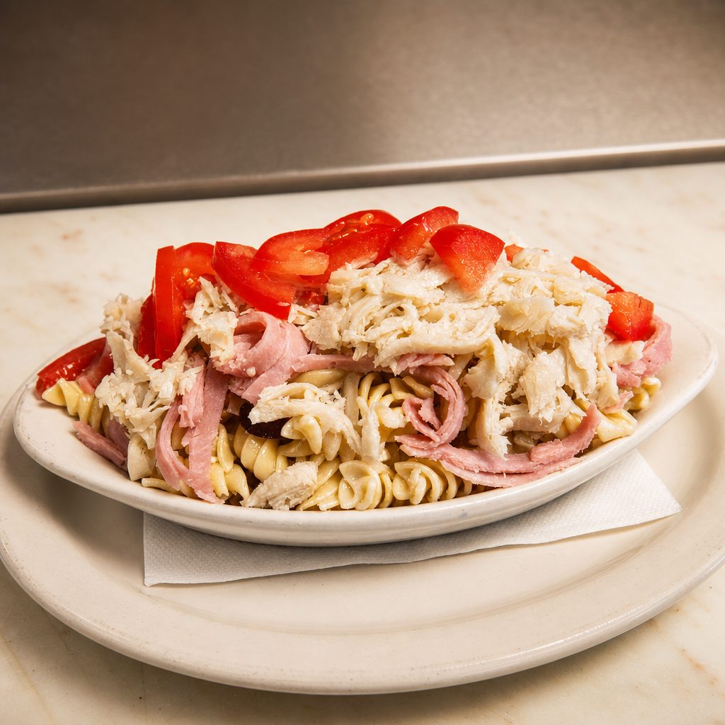 Deluxe Village Pasta Salad.