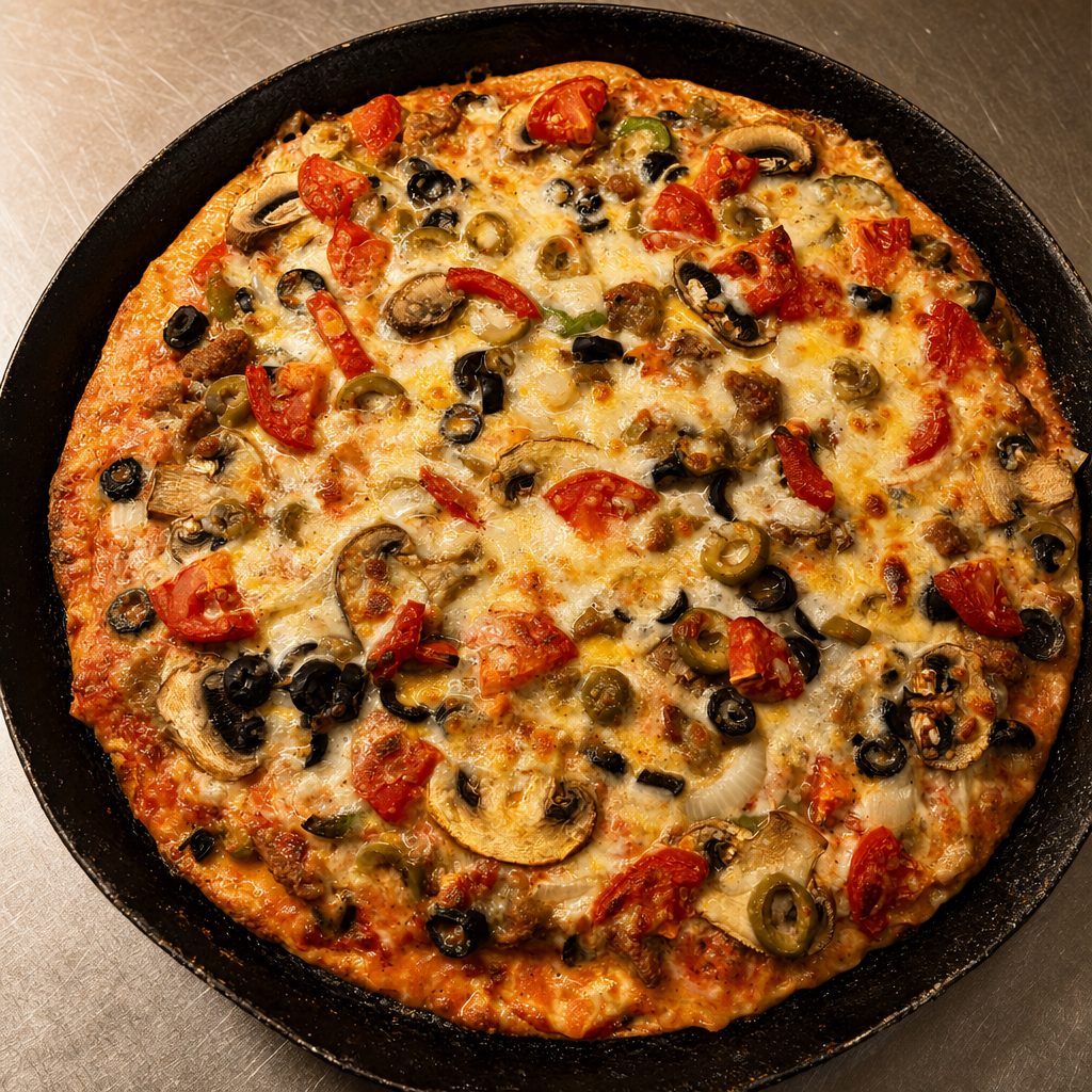 Village Veggie Pizza.