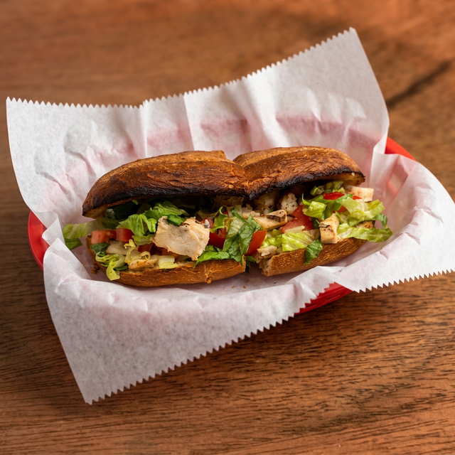 Buffalo or BBQ Sub Sandwich.